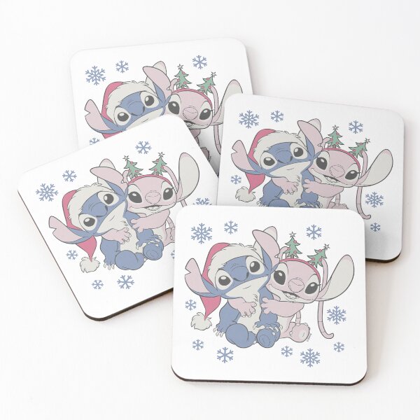 Item preview, Cute Blue And Pink Alien Couple Christmas Hug designed and sold by ridingscali6.