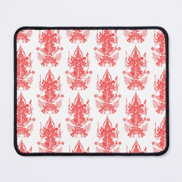 Item preview, RED Thai Mythical Guardian Line Art | Ancient Ink Illustration designed and sold by Bspaces.