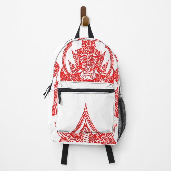 Item preview, RED Thai Mythical Guardian Line Art | Ancient Ink Illustration designed and sold by Bspaces.