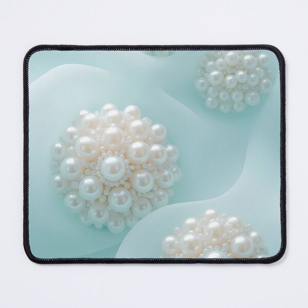 Item preview, Blue Waves Motif, Motif Pearls Brooch Jewelry & Clouds (image size 8320x12480) designed and sold by Digital-Davinci.