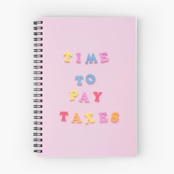 Item preview, Cheerful Tax Reminder in Colorful Letters designed and sold by Mo_Money_.