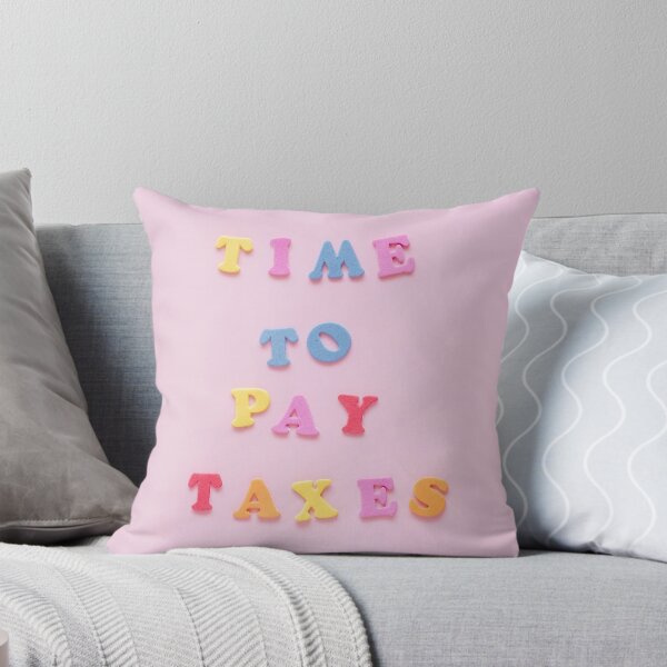 Item preview, Cheerful Tax Reminder in Colorful Letters designed and sold by Mo_Money_.