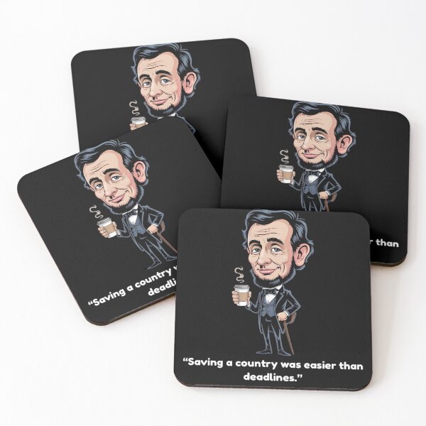 Item preview, Abraham Lincoln Needs Coffee – Funny History designed and sold by BankMano.