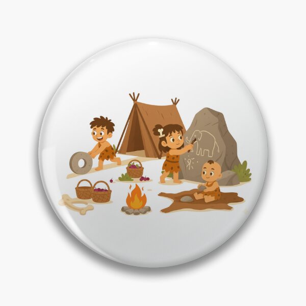 Item preview, Little Caveman Adventures, Stone Age Kids at Play, Tiny Tribe Adventures, Caveman Kids Learning Skills designed and sold by GDbanners.