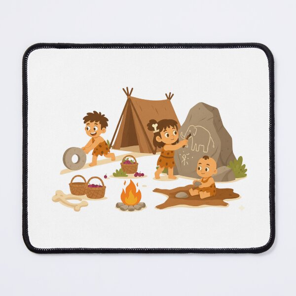 Item preview, Little Caveman Adventures, Stone Age Kids at Play, Tiny Tribe Adventures, Caveman Kids Learning Skills designed and sold by GDbanners.