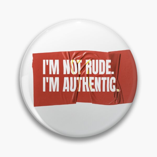Item preview, Not rude - Red Tape Art Statement designed and sold by Wow.Monique.