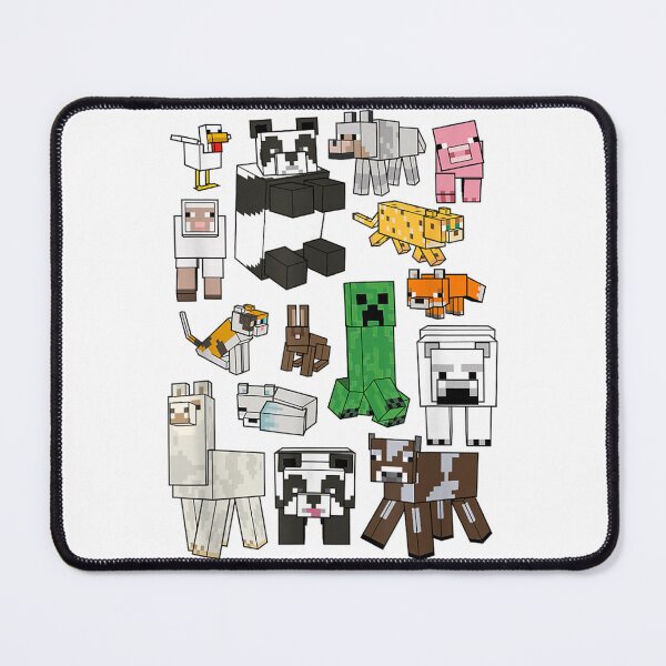 Item preview, Cute Blocky Pixel Art Animals Gamer Zoo Collage designed and sold by JeanSeth.