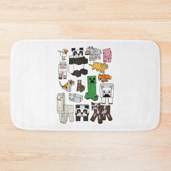 Item preview, Cute Blocky Pixel Art Animals Gamer Zoo Collage designed and sold by JeanSeth.