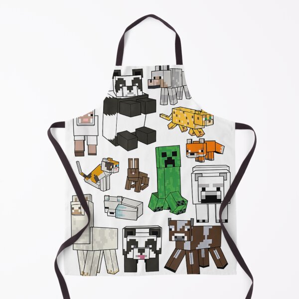 Item preview, Cute Blocky Pixel Art Animals Gamer Zoo Collage designed and sold by JeanSeth.