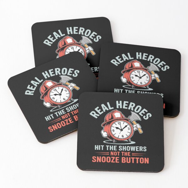 Item preview, Real Heroes Hit Showers Firefighter Clock designed and sold by SnackPAC.