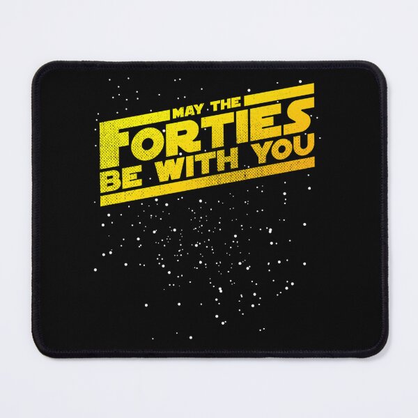 Item preview, May The Forties Be With You Vintage 40Th Birthday Distressed Star Illustration designed and sold by ScottieBode.