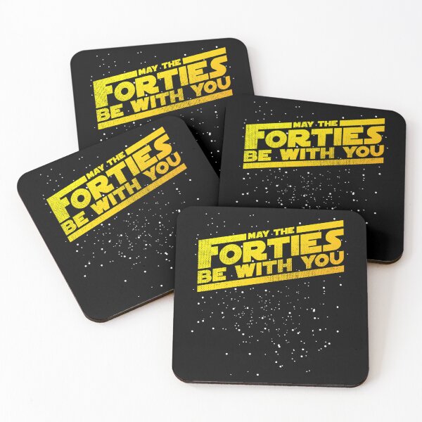 Item preview, May The Forties Be With You Vintage 40Th Birthday Distressed Star Illustration designed and sold by ScottieBode.