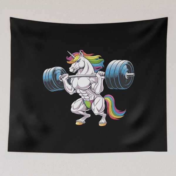 Item preview, Unicorn Weightlifting- Rainbow Unicorn Gym Women designed and sold by MyzoToyota.