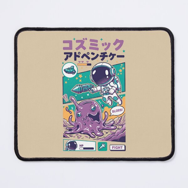 Item preview, Cosmic Adventure Astro Fight - Retro Astronaut vs. Slime Monster designed and sold by AwesomeBeyondLimits.