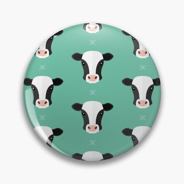 Item preview, Cow heads on blue designed and sold by reneesillus.