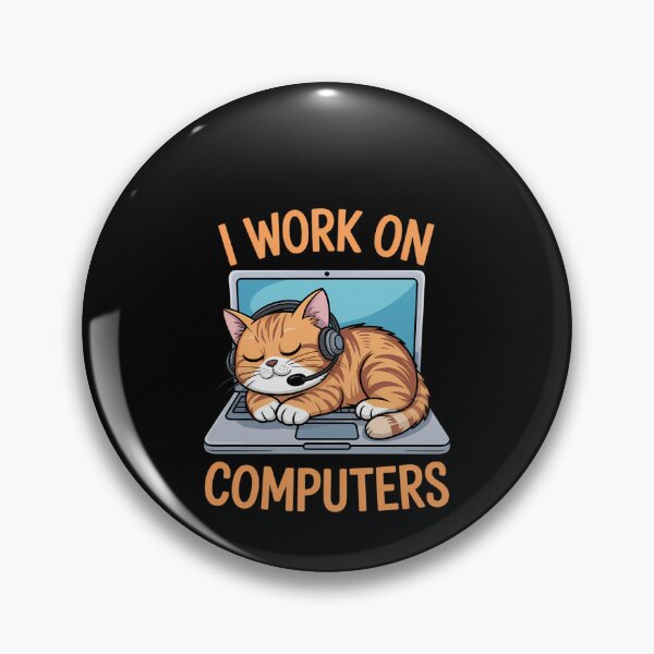 Item preview, Funny Cat Computers Programmer designed and sold by SyncSusscess.