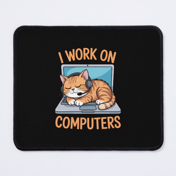 Item preview, Funny Cat Computers Programmer designed and sold by SyncSusscess.