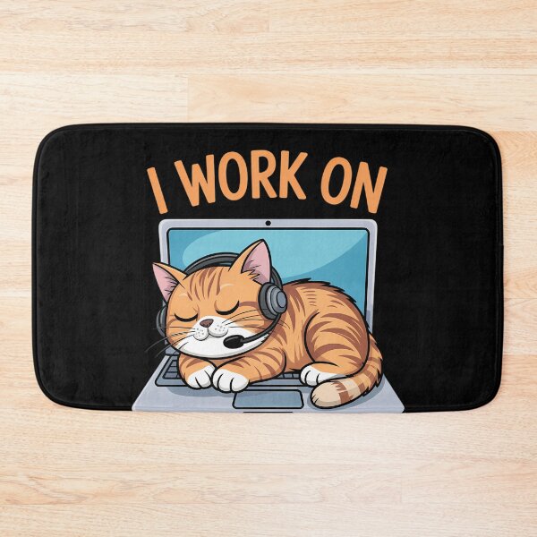 Item preview, Funny Cat Computers Programmer designed and sold by SyncSusscess.