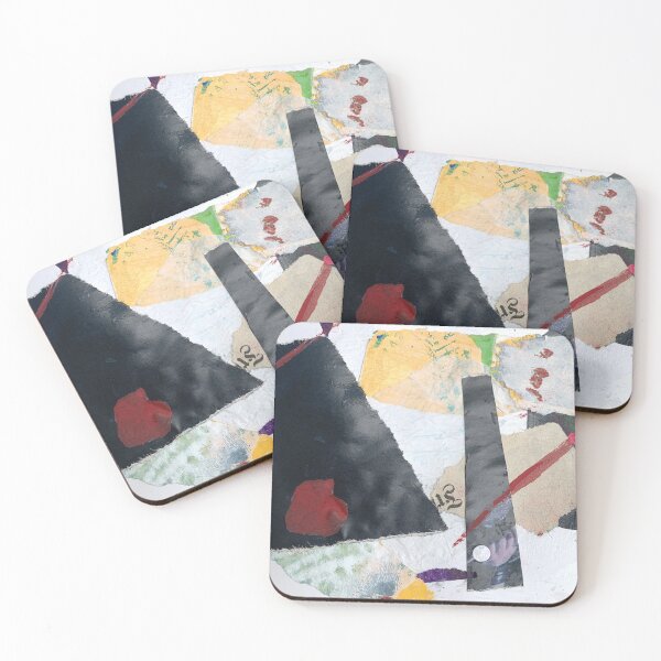 Item preview, Art Print & More: Abstract Collage of Paper Fragments – Poetic Miniature Series – 267 Crocru | Annette Kunow designed and sold by KunowArtShop.