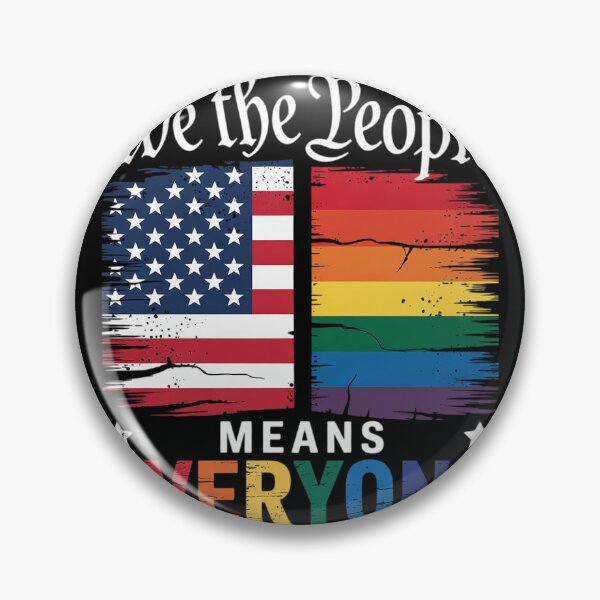 Item preview, We The People Means Everyone US Constitution LGBT Pride  designed and sold by MyzoToyota.