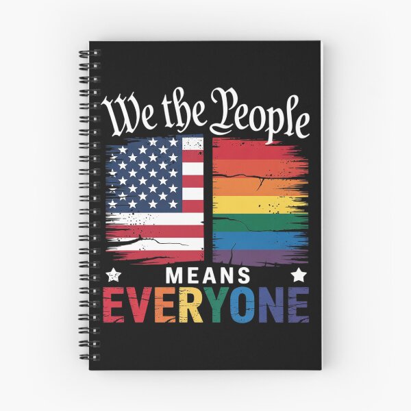 Item preview, We The People Means Everyone US Constitution LGBT Pride  designed and sold by MyzoToyota.
