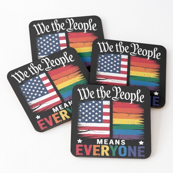 Item preview, We The People Means Everyone US Constitution LGBT Pride  designed and sold by MyzoToyota.