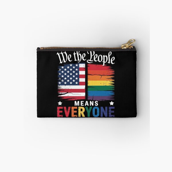 Item preview, We The People Means Everyone US Constitution LGBT Pride  designed and sold by MyzoToyota.