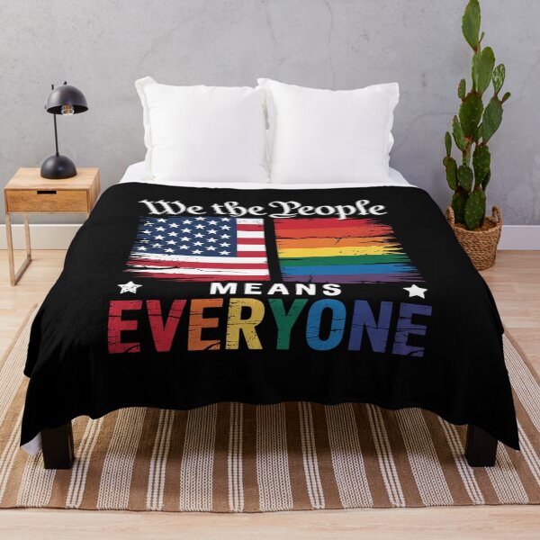 Item preview, We The People Means Everyone US Constitution LGBT Pride  designed and sold by MyzoToyota.