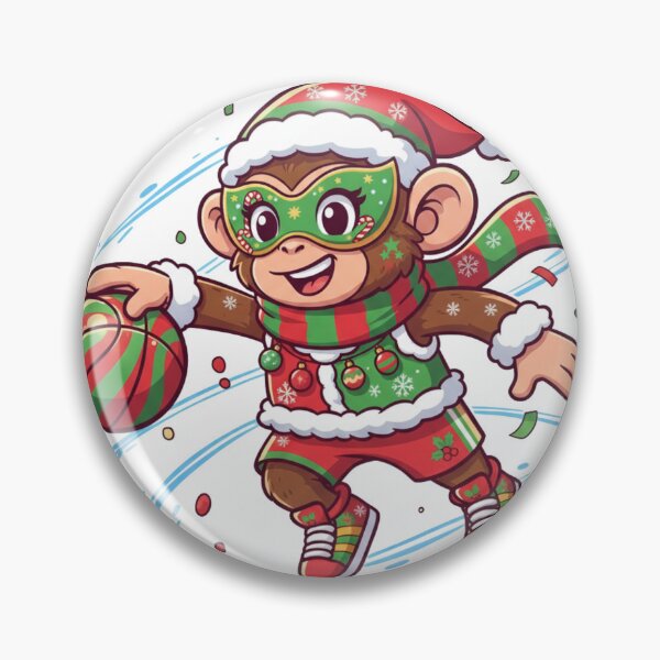 Item preview, Christmas Dribbling Female Monkey Mascot designed and sold by MoBoCH.