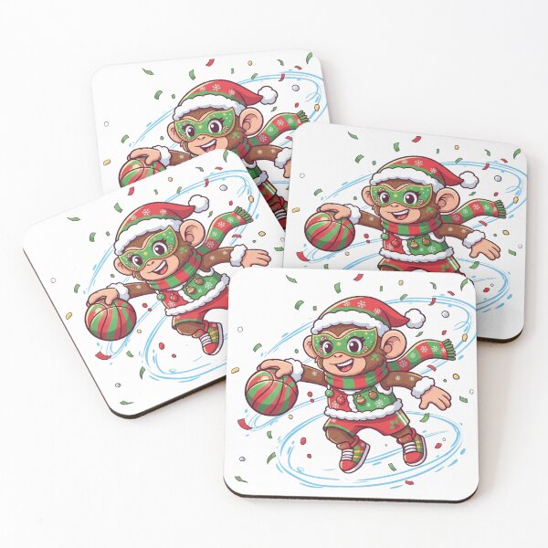 Item preview, Christmas Dribbling Female Monkey Mascot designed and sold by MoBoCH.