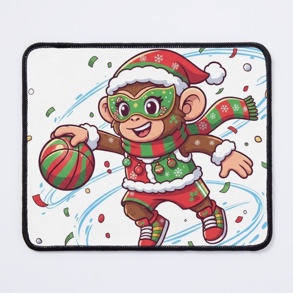 Item preview, Christmas Dribbling Female Monkey Mascot designed and sold by MoBoCH.