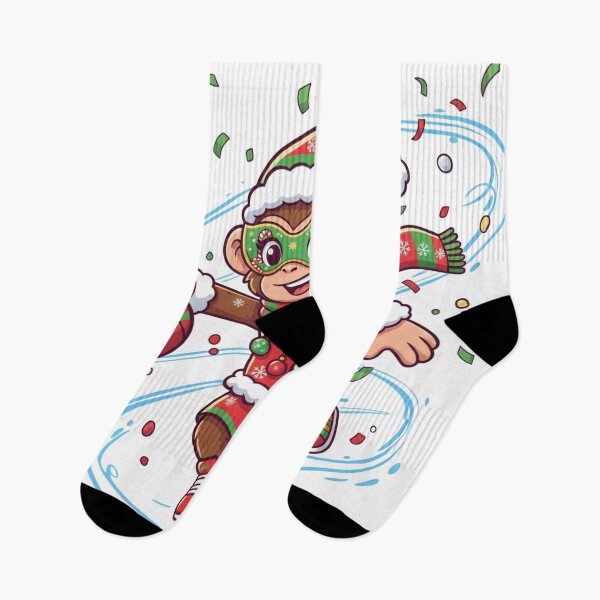 Item preview, Christmas Dribbling Female Monkey Mascot designed and sold by MoBoCH.