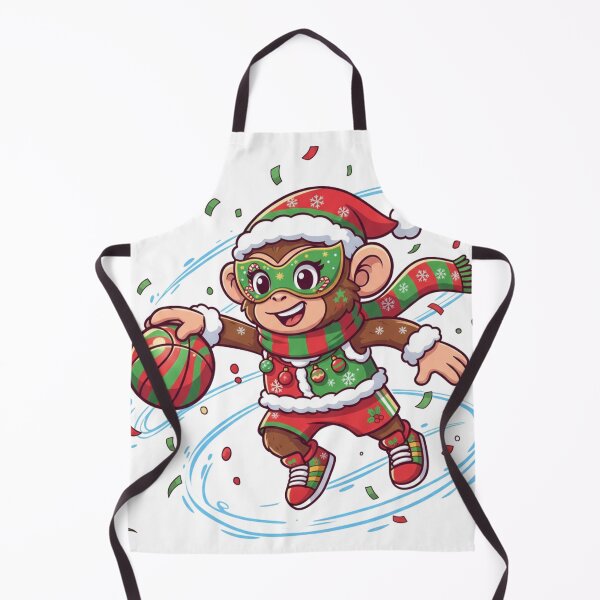 Item preview, Christmas Dribbling Female Monkey Mascot designed and sold by MoBoCH.