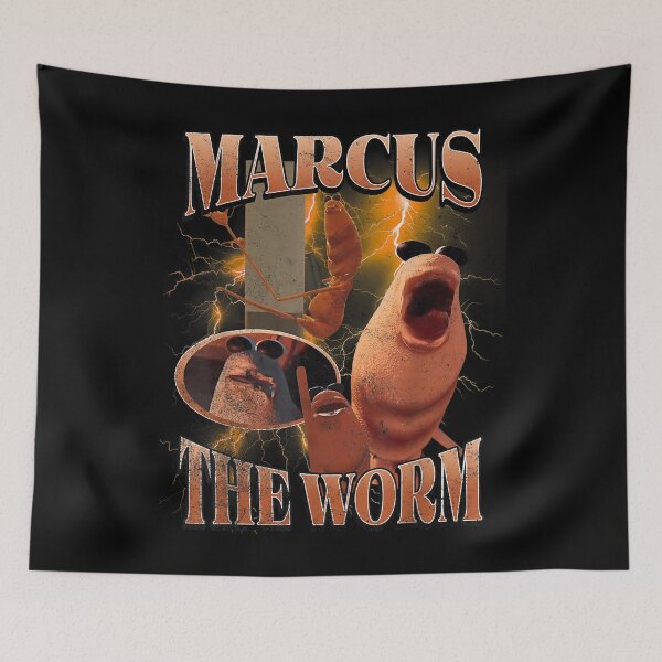 Item preview, Marcus the Worm Don’t Like This Rock  designed and sold by HappyHedgeTees.