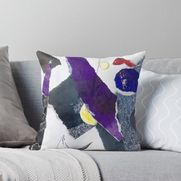 Item preview, Art Print & More: Abstract Collage in Violet and Black – Poetic Miniature Series – 246 Massi | Annette Kunow designed and sold by KunowArtShop.
