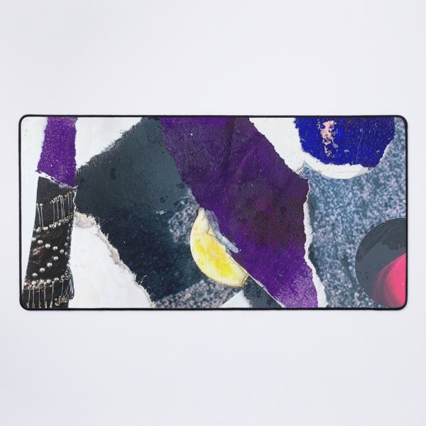 Item preview, Art Print & More: Abstract Collage in Violet and Black – Poetic Miniature Series – 246 Massi | Annette Kunow designed and sold by KunowArtShop.