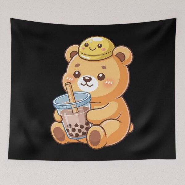 Item preview, Cute Capybara and Turtle Backpack Boba Tea Kawaii Capibara designed and sold by Formatage.