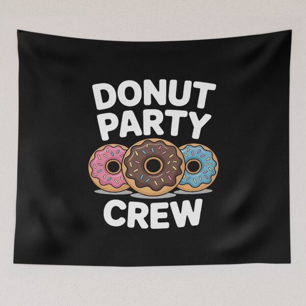 Item preview, Donut Party Crew Cool Doughnut For Kids Men Women  designed and sold by PowAcademy.