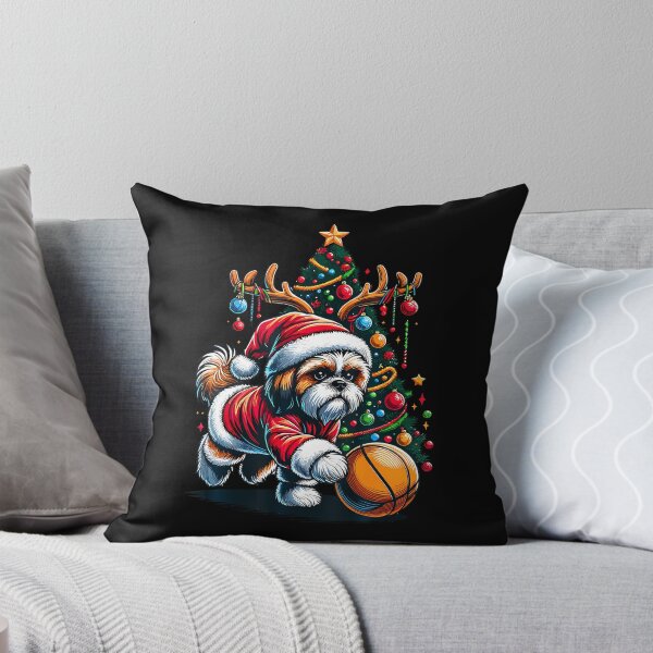 Item preview, Funny Santa Shih Tzu Dog Play Basketball Christmas designed and sold by JosephineEdith1.