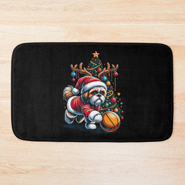 Item preview, Funny Santa Shih Tzu Dog Play Basketball Christmas designed and sold by JosephineEdith1.