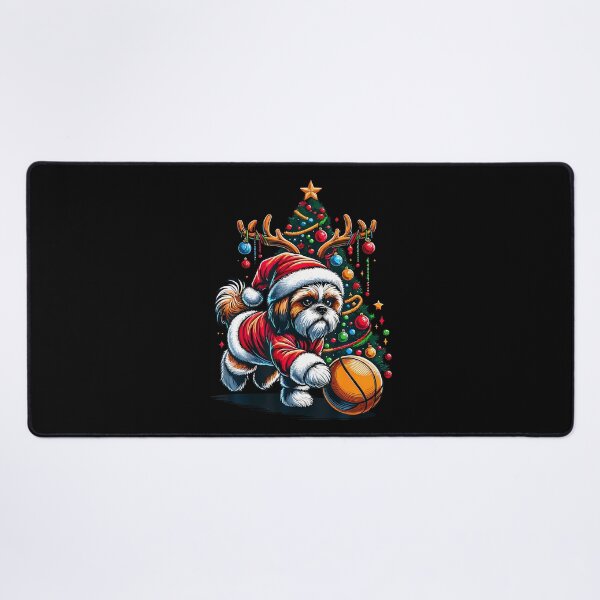 Item preview, Funny Santa Shih Tzu Dog Play Basketball Christmas designed and sold by JosephineEdith1.