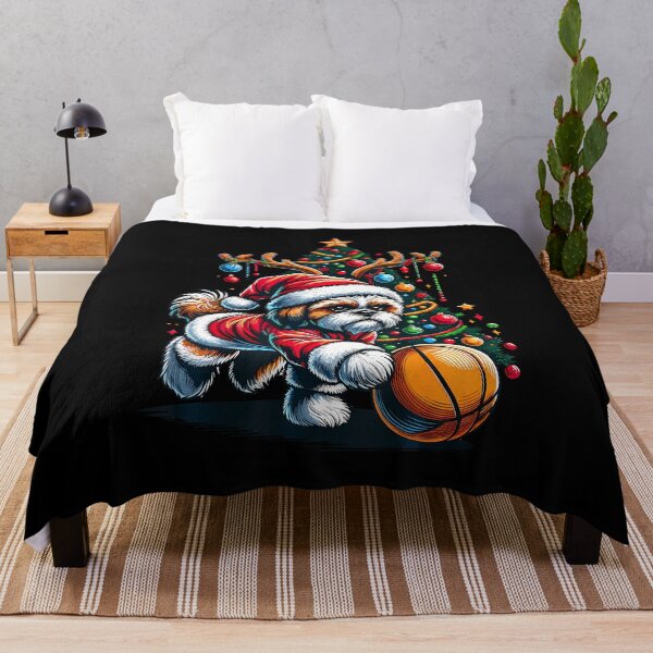 Item preview, Funny Santa Shih Tzu Dog Play Basketball Christmas designed and sold by JosephineEdith1.