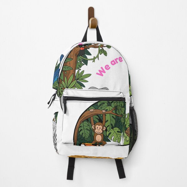 Item preview, We Are Living Together – Jungle Animal Harmony, Jungle Friends United, Wildlife Friendship Circle, One Jungle, One Family designed and sold by GDbanners.