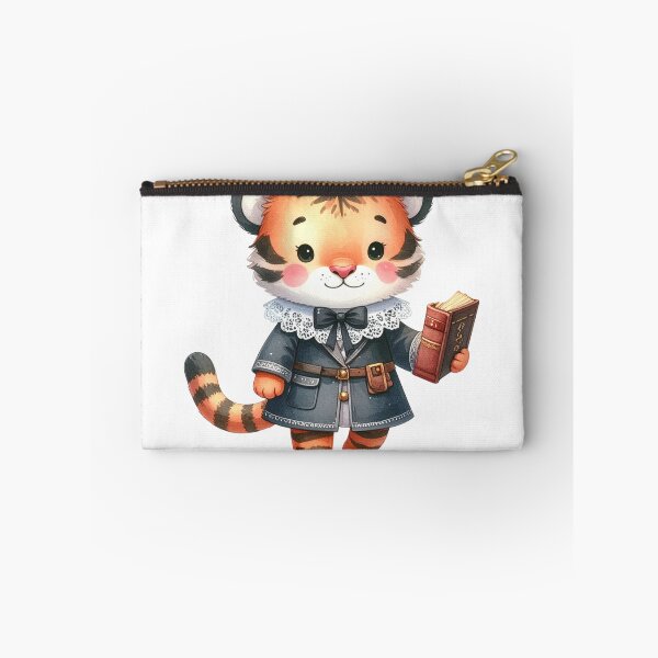 Item preview, Adorable Tiger Cub Scholar Holding Book in Vintage Coat designed and sold by takeng07.