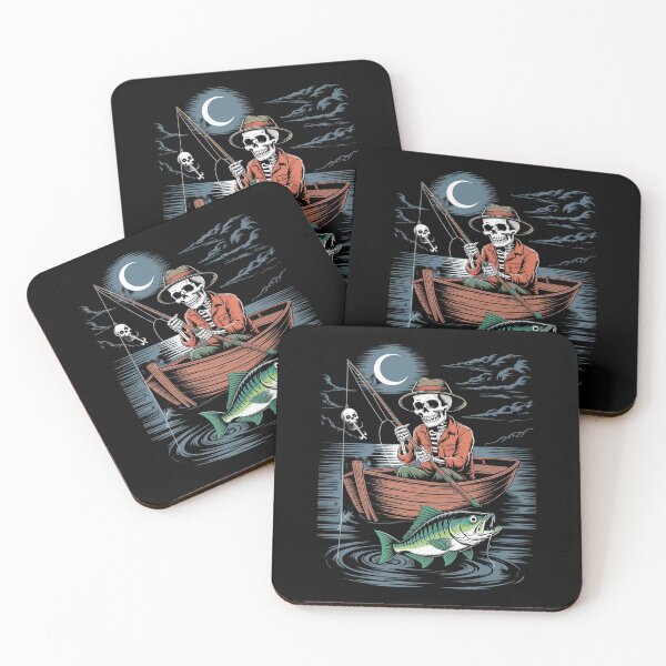 Item preview, Reel Halloween Scared Fishing Skeleton Fisherman designed and sold by SnackPAC.
