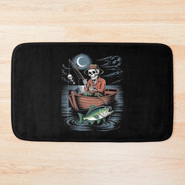 Item preview, Reel Halloween Scared Fishing Skeleton Fisherman designed and sold by SnackPAC.