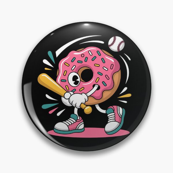 Item preview,  Donut Playing Baseball Food Champ Sports Donut  designed and sold by PowAcademy.