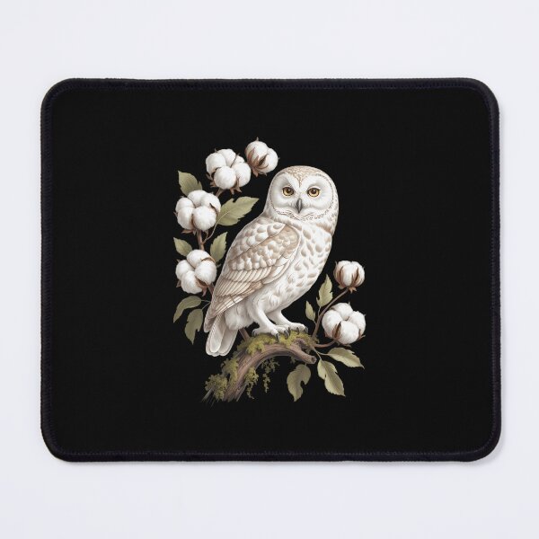 Item preview, Winter White Owl Pine Cone Tree Branch designed and sold by Formatage.