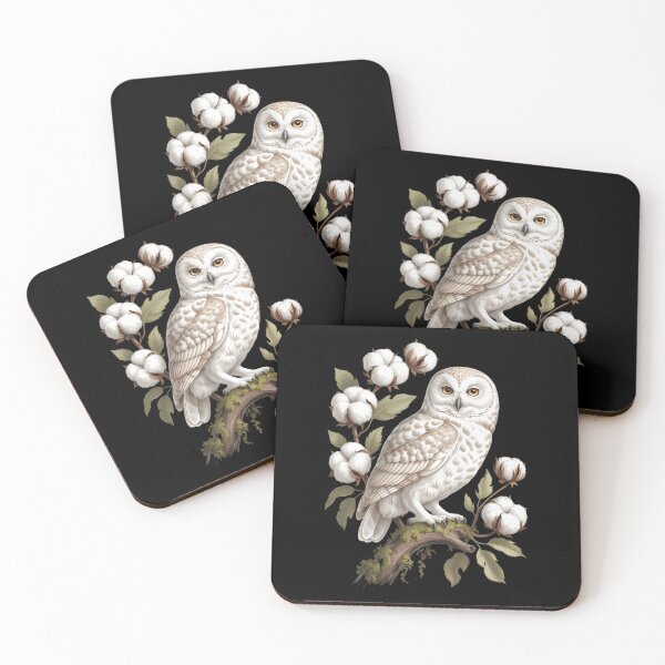 Item preview, Winter White Owl Pine Cone Tree Branch  designed and sold by Formatage.