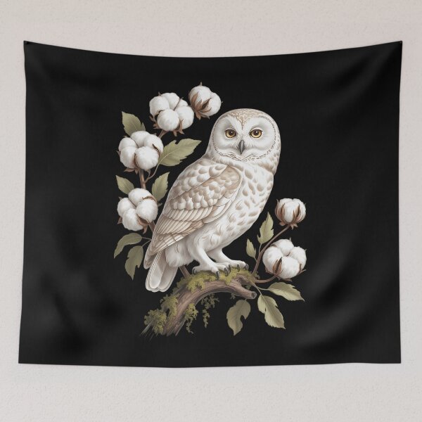 Item preview, Winter White Owl Pine Cone Tree Branch  designed and sold by Formatage.
